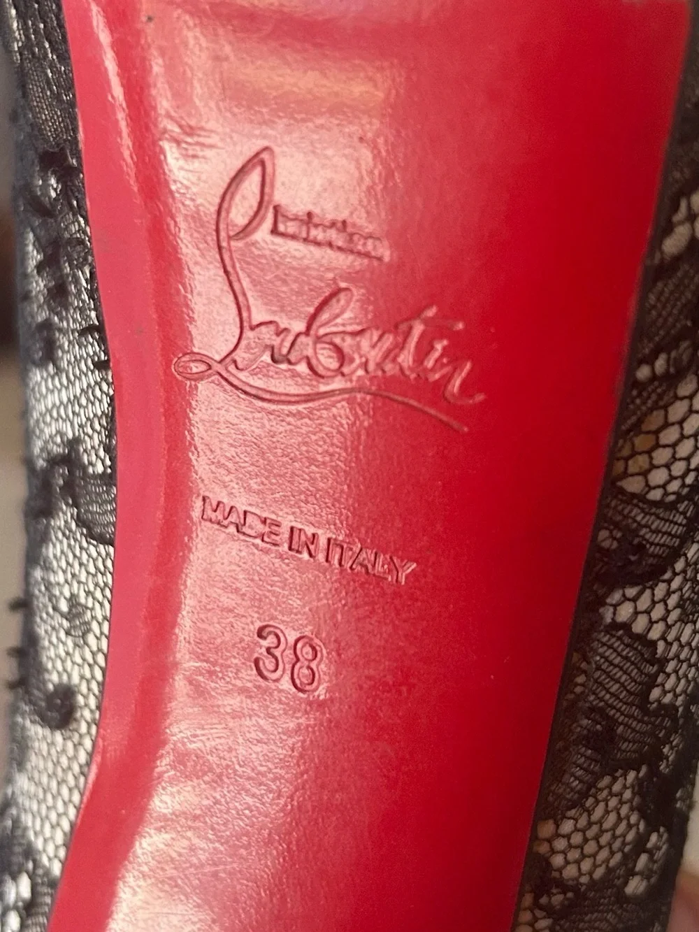 Christian Louboutin Platform Lace Heels